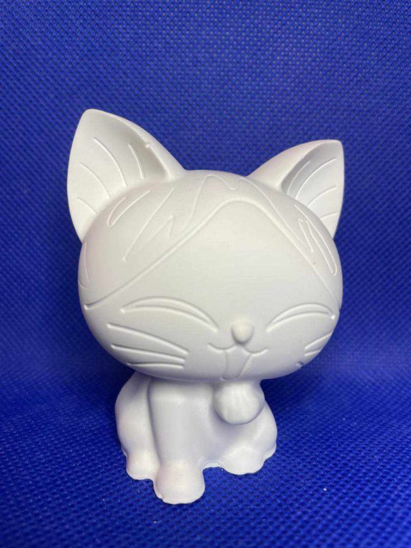 Ceramic Gypsum 3D Cat