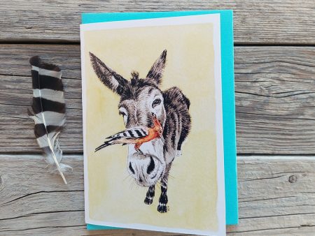 Donkey Hoopoe Card
