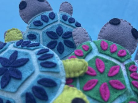Felt Sea Turtle Magnet - 3 colours to choose from