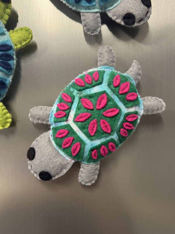 Felt Sea Turtle Magnet - 3 colours to choose from