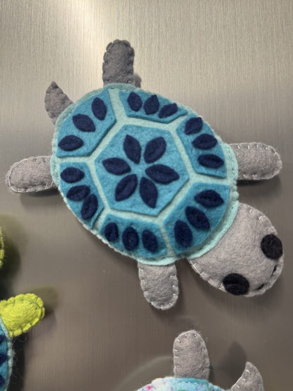 Felt Sea Turtle Magnet - 3 colours to choose from