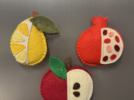 Playful Felt Fruit Magnets -3 variations
