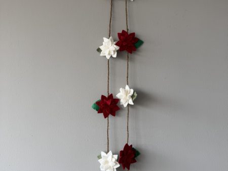 Elegant Felt Flower Garland - 2 available