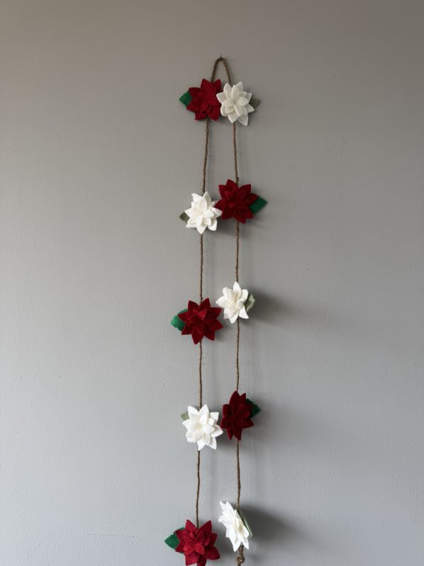 Elegant Felt Flower Garland - 2 available