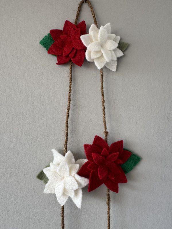 Elegant Felt Flower Garland - 2 available
