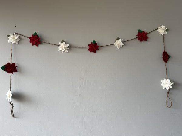 Elegant Felt Flower Garland - 2 available