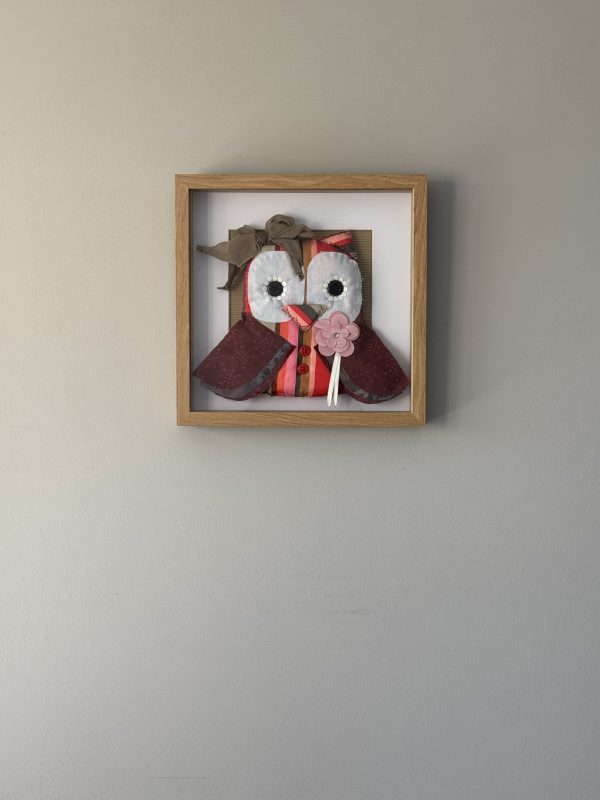 Charming Fabric Owl Wall Art