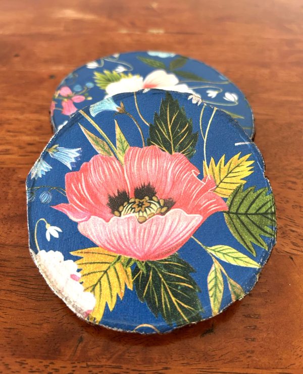 Decoupage Wooden Coasters - Set of Three