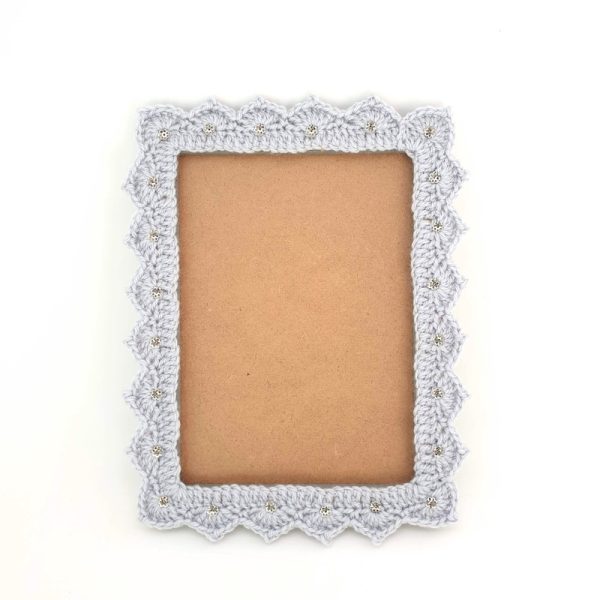 the "Dull with a sparkle" photo frame // grey & shiny elegant photo frame - whole