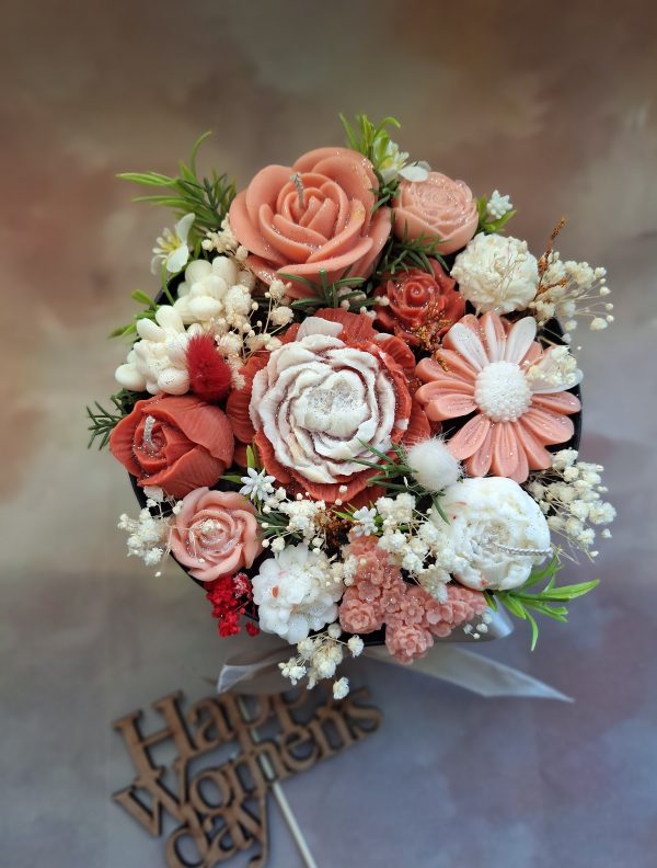 Women's Day candle bouquet circle box - Image 4
