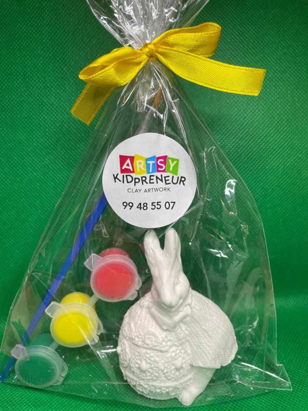 Ceramic Gypsum 3D Female Easter Bunny
