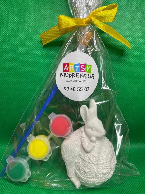 Ceramic Gypsum 3D Male Easter Bunny