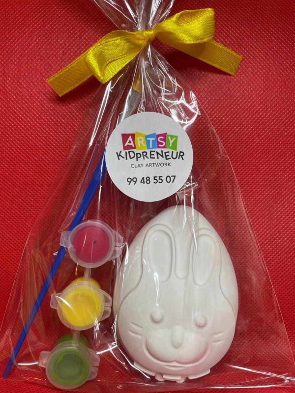 Ceramic Gypsum Easter Bunny Egg
