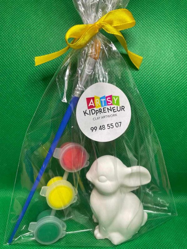Ceramic Gypsum 3D Easter Bunny