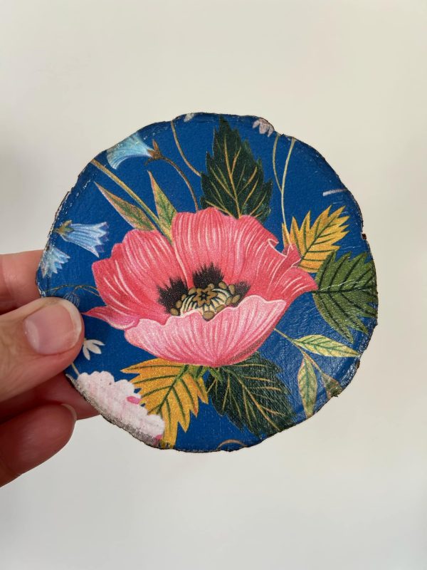 Decoupage Wooden Coasters - Set of Three