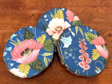 Decoupage Wooden Coasters - Set of Three