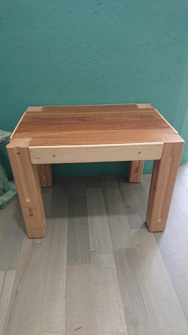 Repurposed mahogany and hardwood coffee table - Image 11