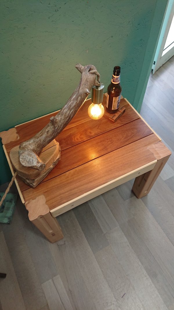 Repurposed mahogany and hardwood coffee table - Image 15