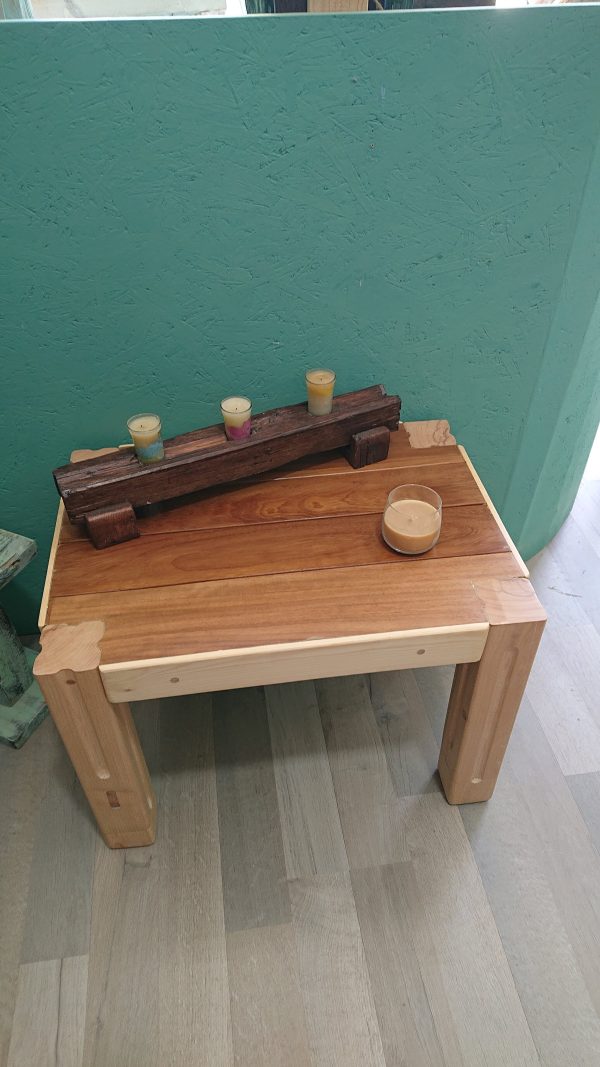Repurposed mahogany and hardwood coffee table - Image 13