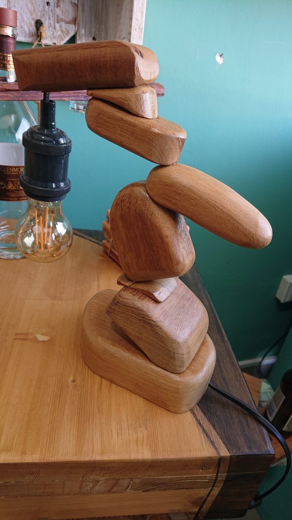 One of a kind table lamp that finds it's inspiration from the beautiful beach stone stacking art style - Image 12
