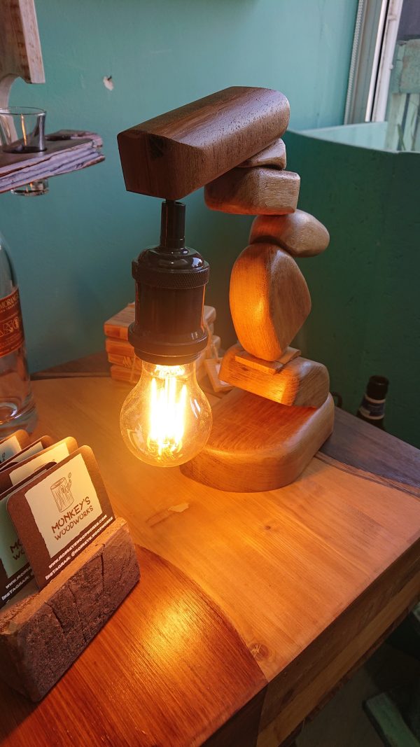 One of a kind table lamp that finds it's inspiration from the beautiful beach stone stacking art style - Image 6