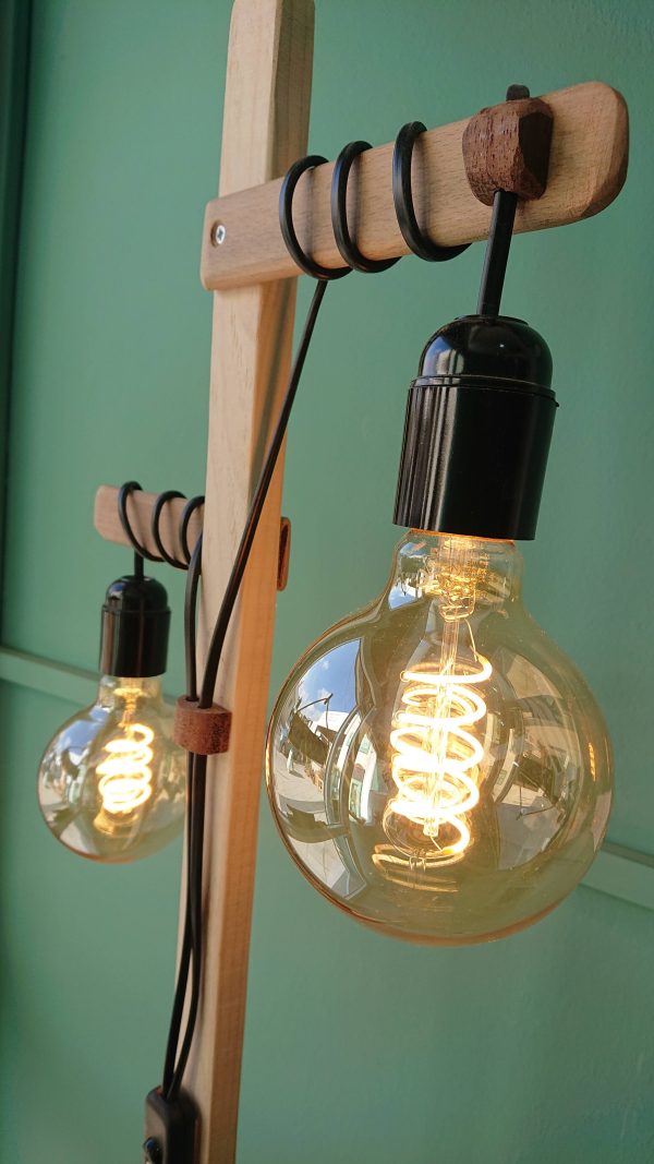 Dual bulb, free standing floor lamp - Image 10