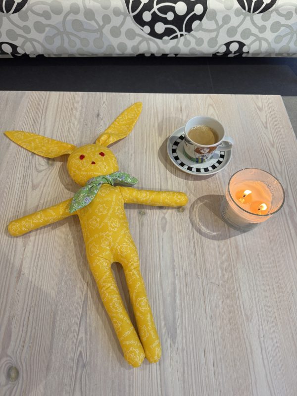 Adorable Handmade Bunny Soft Toy - Plush Stuffed Animal - Cuddly Rabbit Gift for babies & Kids - Easter gift - Nursery Decor - Unique Baby Shower Present - Image 2