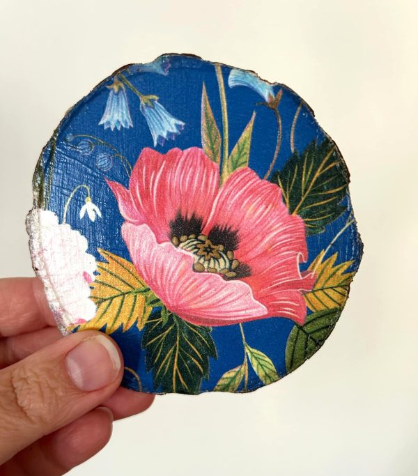 Decoupage Wooden Coasters – Set of Three