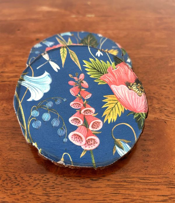 Decoupage Wooden Coasters - Set of Three