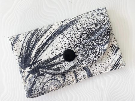 black and white abstract top