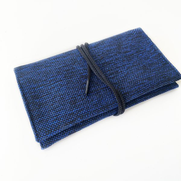blue tobacco pouch side