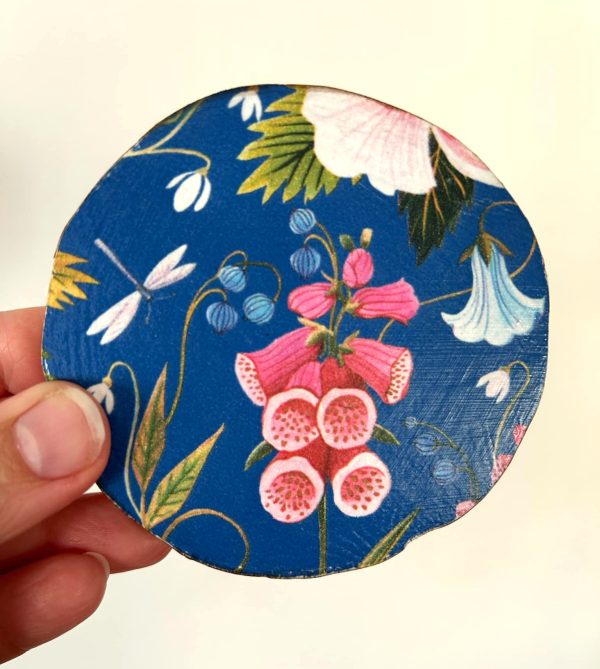 Decoupage Wooden Coasters – Set of Three