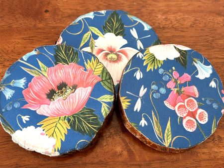 Decoupage Wooden Coasters – Set of Three