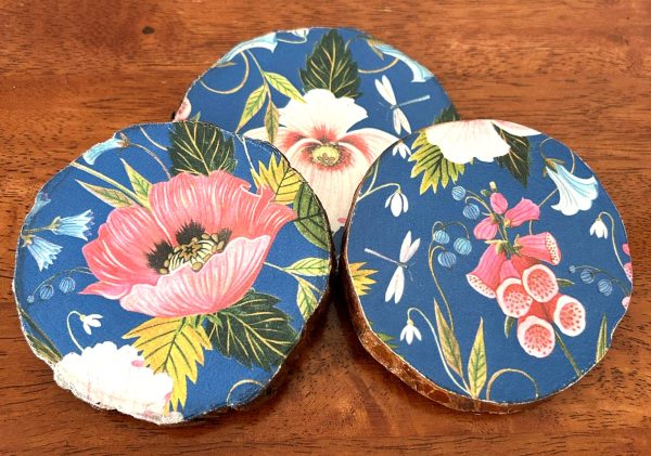 Decoupage Wooden Coasters – Set of Three