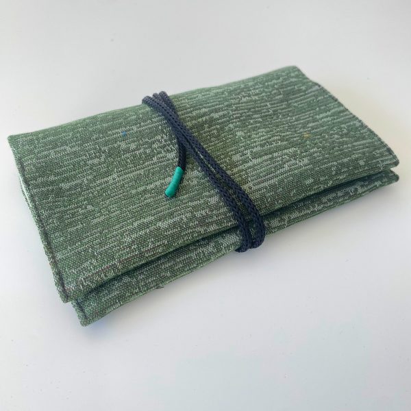 green tobacco pouch side