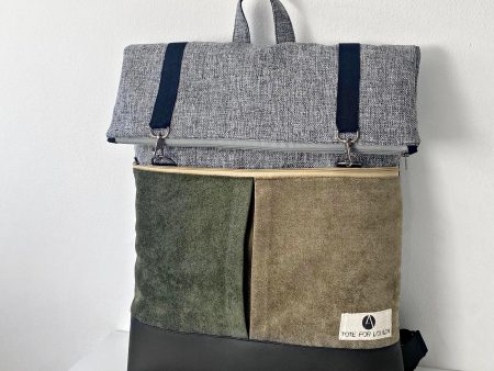 grey with olive green side