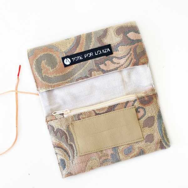 pastel floral tobacco pouch inside