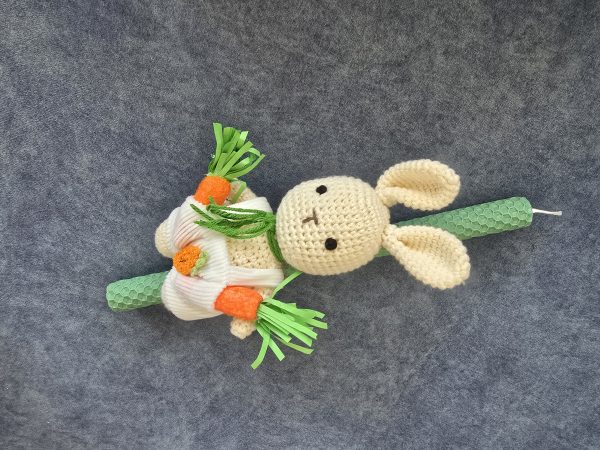 Farmer Bunny Easter Candle - Image 2