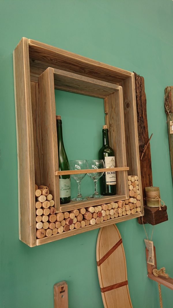 Stunning wine bottle and cork display frame wall art - Image 2