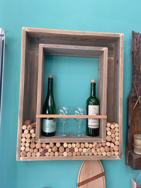 Stunning wine bottle and cork display frame wall art - Image 4